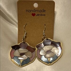 Handmade Multicolor Flower Earrings